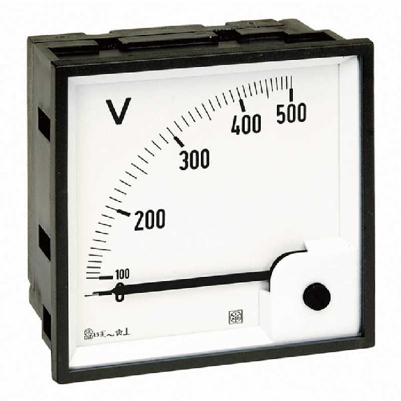 Voltmètre à insertion directe AC 500V 72x72mm RQ72E AN25DDC500-Lire la description