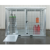 Gasflaschencontainer B3135xT2170xH2260mm verzinkt m.Dach m.Tränenblechboden