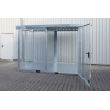 Gasflaschencontainer B3135xT2170xH2260mm verzinkt m.Dach m.Tränenblechboden