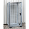 Gasflaschencontainer B1085xT1140xH2170mm verzinkt mit Dach mit Tränenblechboden