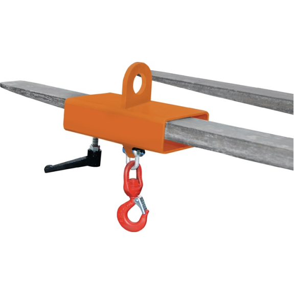 Lasthaken Trgf.1000kg gelborange lack.f.Gabelstapler u.Kran Lasthaken Trgf.1000kg gelborange lack.f.Gabelstapler u.Kran-Beschreibung lesen