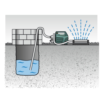 Gartenpumpe P 4500 Inox 4500 l/h 48m 4,8bar 1300W VA 25,4mm (1Zoll) IG-Beschreibung lesen