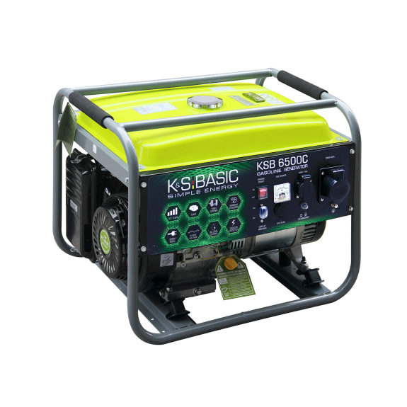 Benzin-Generator KSB 6500C Betriebsspannung, V 230 Höchstleistung, kW 5.5-Beschreibung lesen