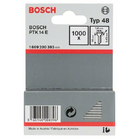Tackernagel Typ 48, 1,8 x 1,45 x 14 mm, 1000er-Pack-Beschreibung lesen