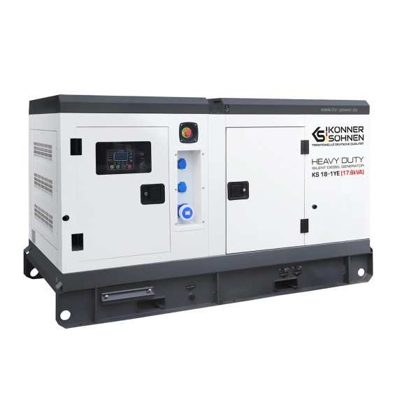 Einphasen-Diesel-Powerstation KS 18-1YE Betriebsspannung 230 Höchstleistung (230V), kVA 17.6-Beschreibung lesen