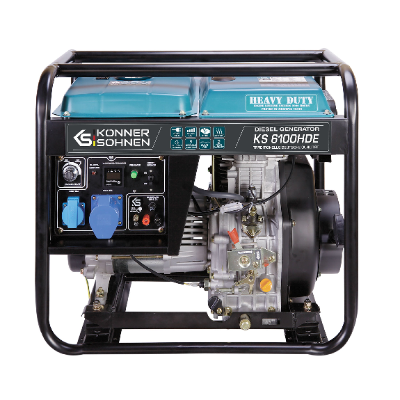 Diesel-Generator KS 6100HDE (EURO V) Betriebsspannung 230 Höchstleistung, kW 5.5-Beschreibung lesen