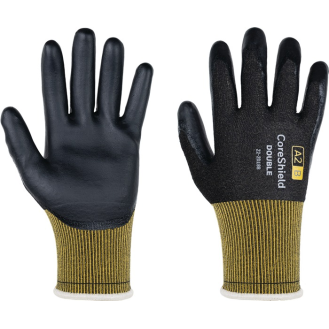 Schnittschutzhandschuhe CoreShield Double 22-2D18B Gr.11/XXL schwarz/gelb PSA II-Beschreibung lesen