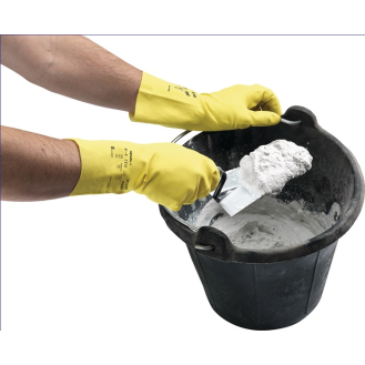 Chemiehandschuh Alphec 87-190 Gr.7,5-8 gelb PSA III-Beschreibung lesen