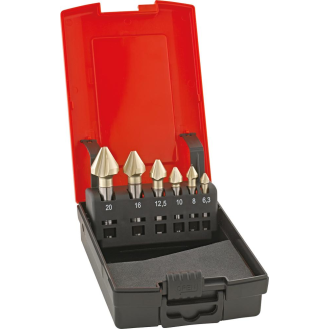 Kegelsenker Set HSSE DIN334 6,3-20 zyl. 60Gradugt Form C DUO+  GT-Beschreibung lesen