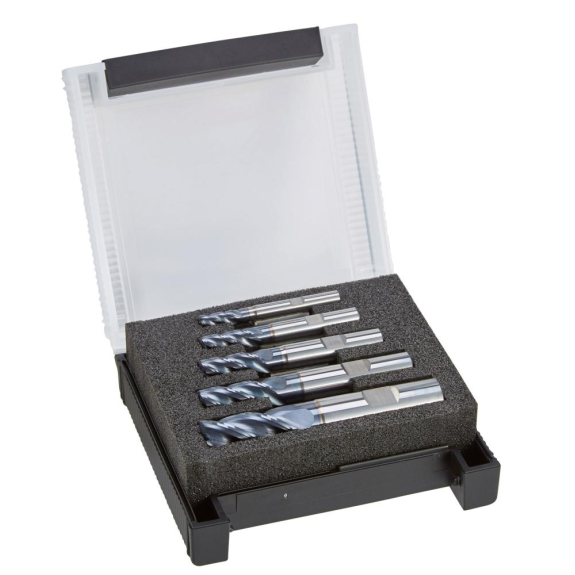 Fräser-Set VHM Z4 TiALN 4-teilig Schaft HB 6/8/10/12mm  GT-Beschreibung lesen