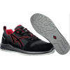 Berufsschuh CLIFTON ST LOW Gr.44 schwarz/rot hydrophobiertes Leder