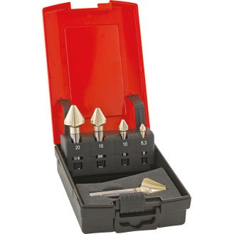 Kegelsenker Set HSSE DIN334 6,3-20 3-Fl 60Gradugt Form C DUO+  GT-Beschreibung lesen