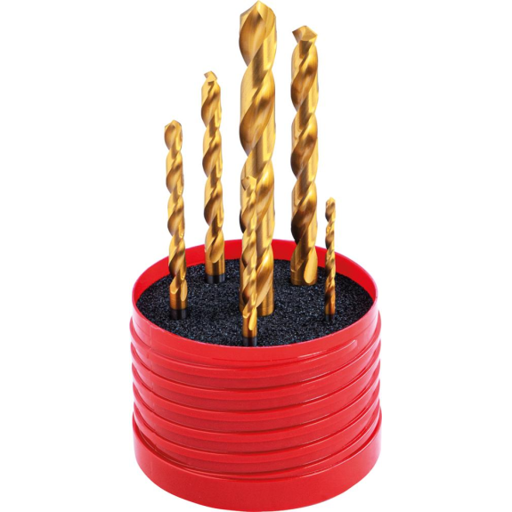 VHM-Spiralbohrer Set ähnl. DIN338 TiN KLB 2,5/3,3/4,2/5,0/6,8/8,5mmRUNDBOX-FORMA VHM-Spiralbohrer Set ähnl. DIN338 TiN KLB 2,5/3,3/4,2/5,0/6,8/8,5mmRUNDBOX-FORMA-Beschreibung lesen