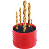 VHM-Spiralbohrer Set ähnl. DIN338 TiN KLB 2,5/3,3/4,2/5,0/6,8/8,5mmRUNDBOX-FORMA VHM-Spiralbohrer Set ähnl. DIN338 TiN KLB 2,5/3,3/4,2/5,0/6,8/8,5mmRUNDBOX-FORMA
