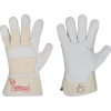 Handschuh CALCUTTA EN388 Gr.8 nurfarben Rindleder Doppelnaht gummierte Stulpe