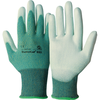 Schnittschutzhandschuhe DumoCut 655 Gr.8 grün-blau/weiß EN 388 PSA II 10 PA-Beschreibung lesen
