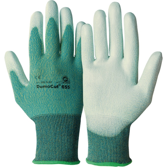 Schnittschutzhandschuhe DumoCut 655 Gr.10 grün-blau/weiß EN 388 PSA II 10 PA-Beschreibung lesen