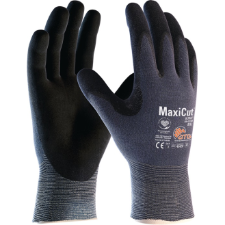 Schnittschutzhandschuhe MaxiCut Ultra 44-3745 Gr.10 blau/schwarz EN 388 PSA II-Beschreibung lesen