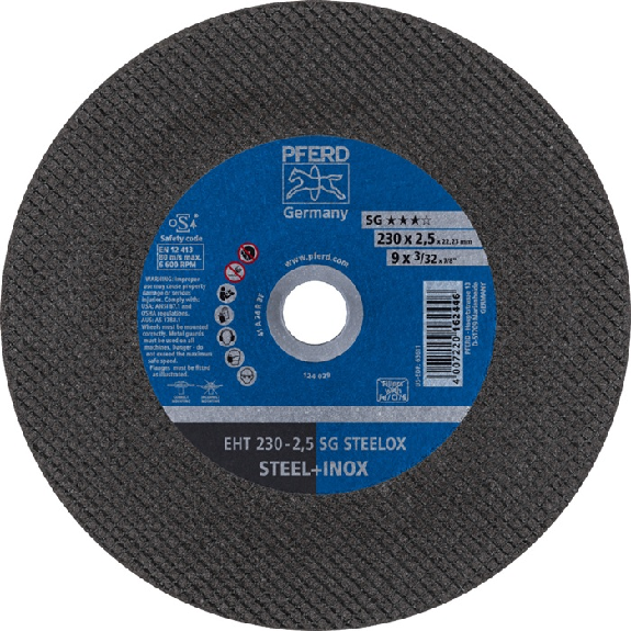 Trennscheibe SG STEELOX D180x2,5mm ger.INOX Bohr.22,2m-Leggi tutto