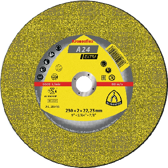 Trennscheibe A 24 Extra D230xB2mm Bohrung 22,2m mittelhart GER Drehz.6600U/min-Beschreibung lesen
