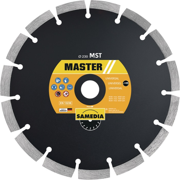 Disque à tronçonner MST D.350mm alésage.25,4mm soudé laser 11mm SAMA-Lire la description