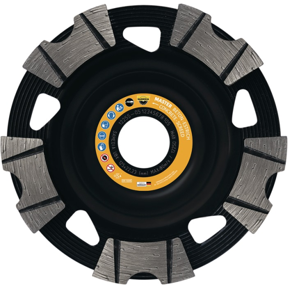Godet de broyage UBX 150mm béton, chape 22,2m SAMA-Leer más