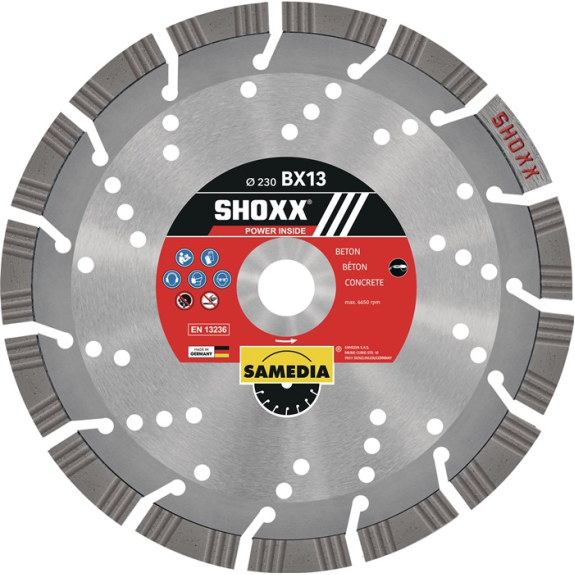 trennscheibe SHOXX BX13 D.180mm Bohr.22,2m lasergeschweißt-Beschreibung lesen