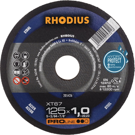 Trennscheibe XT67 D125x1mm ger.STA Bohr.22,2m-Leggi tutto