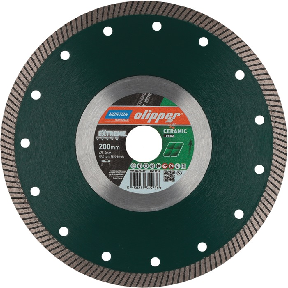 trennscheibe Extreme Céramique Turbo D200mm Bohr25,4mm 1,4mm-Lire la description