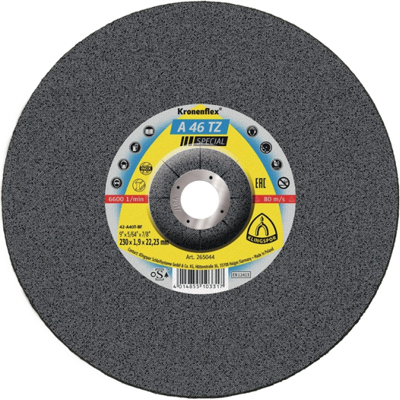 Trennscheibe A 46 TZ Special D230x1,9mm ger.INOX Bohr.22,2m Trennscheibe A 46 TZ Special D230x1,9mm ger.INOX Bohr.22,2m-Beschreibung lesen