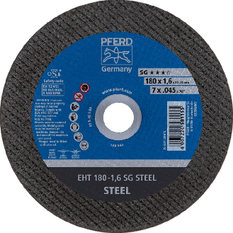 Trennscheibe SG STEEL D180x1,6mm ger.STA Bohr.22,2m-Beschreibung lesen