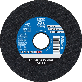 Trennscheibe SG STEEL D125x1,6mm ger.STA Bohr.22,2m-Beschreibung lesen
