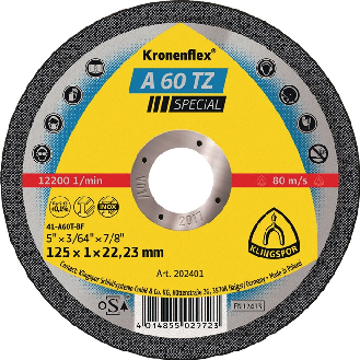 Trennscheibe A 60 TZ Special D115x1mm ger.INOX Bohr.22,2m-Beschreibung lesen