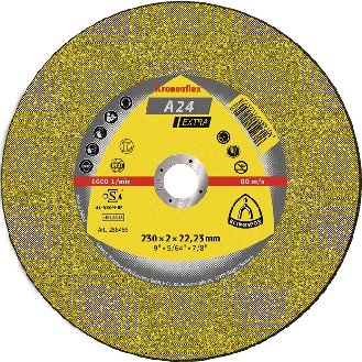 Trennscheibe A 24 Extra D125x2,5mm gekr.STA Bohr.22,2m-Beschreibung lesen