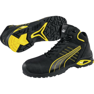 Sicherheitiefel Ams.Mid Gr.44 schwarz/gelb S3L FO SR EN20345 Leder-Beschreibung lesen