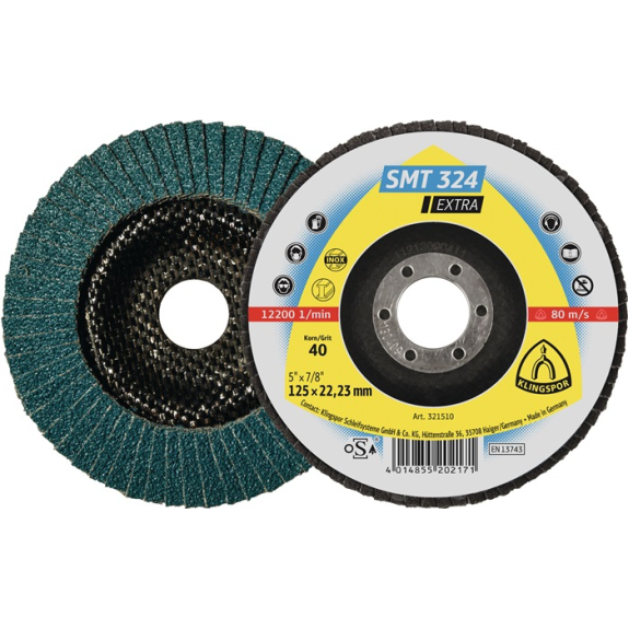 Rondelle de blocage dentelée SMT 324 Extra D.115mm K.80 12Grad kon.INOX ZK-Lire la description