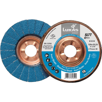Fächerscheibe SLTT Z Power D.125mm K.40 fl.INOX ZK-Beschreibung lesen