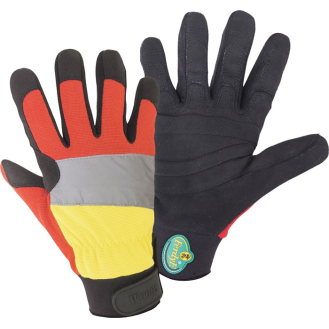 Forstschutzhandschuh WOODS Mechanics Gr.L schwarz/rot/gelb PSA III-Beschreibung lesen
