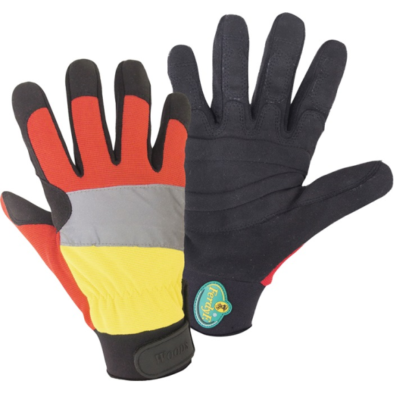 Forstschutzhandschuh WOODS Mechanics Gr.L schwarz/rot/gelb PSA III-Beschreibung lesen