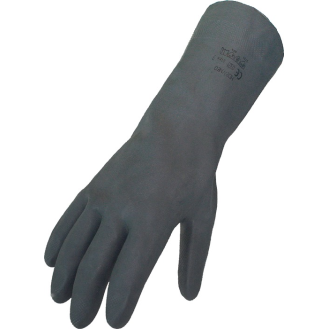 Chemiehandschuh Gr.10 schwarz EN 388,EN 374 PSA III-Beschreibung lesen