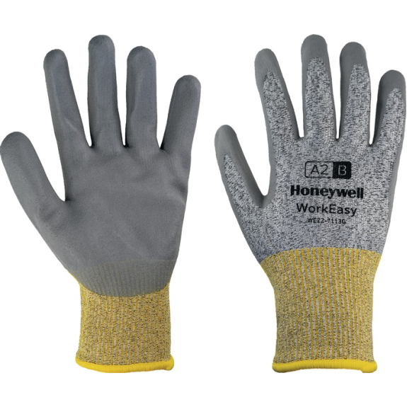 Schnitthandschuh Workeasy 13G GY PU A2/B Gr.10 grau/gelb EN 388 PSA II Schnitthandschuh Workeasy 13G GY PU A2/B Gr.10 grau/gelb EN 388 PSA II-Beschreibung lesen