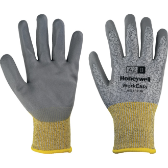 Schnitthandschuh Workeasy 13G GY PU A2/B Gr.10 grau/gelb EN 388 PSA II-Beschreibung lesen