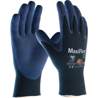 Handschuhe MaxiFlex Elite 34-274 Gr.8 blau Nyl.m.Nitrilmikroschaum EN 388 K.II-Lire la description