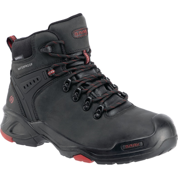 Sicherheitsstiefel Bailey Gr.40 schwarz/rot Leder S3 SRC HRO WR EN20345-Beschreibung lesen