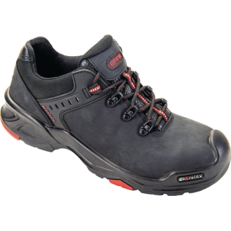 Sicherheitsschuh Brook Gr.42 schwarz/rot Leder S3 SRC HRO EN20345-Beschreibung lesen