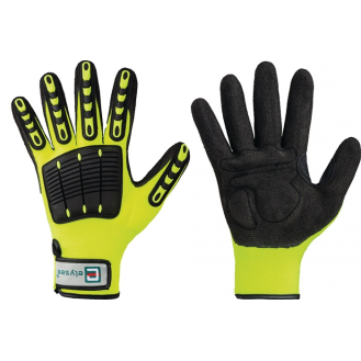 Handschuhe Resistant Gr.10 leuchtend gelb/schwarz EN 388 PSA II-Beschreibung lesen