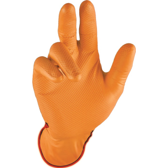 Einweghandschuh Grip Orange Gr.10 orange Nitril 50 St./Box-Beschreibung lesen
