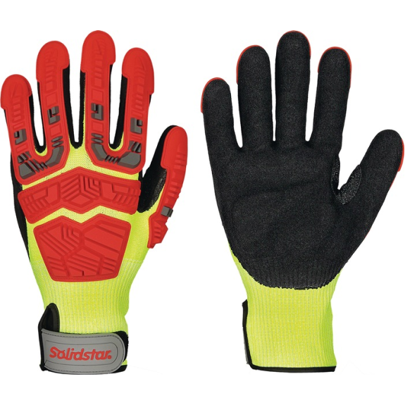 Schnittschutzhandschuhe Solidstar Impact 1655 Gr.9 gelb/rot/schw 6PA-Beschreibung lesen