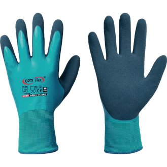 Handschuhe Aqua Guard Gr.9 blau EN 388 PSA II PA m.Lex/Lex-Beschreibung lesen
