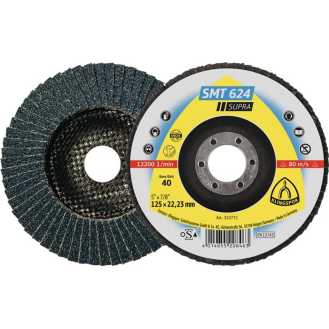 Fächerscheibe SMT 624 Supra D.115mm K.120 12Grad kon.INOX ZK-Beschreibung lesen